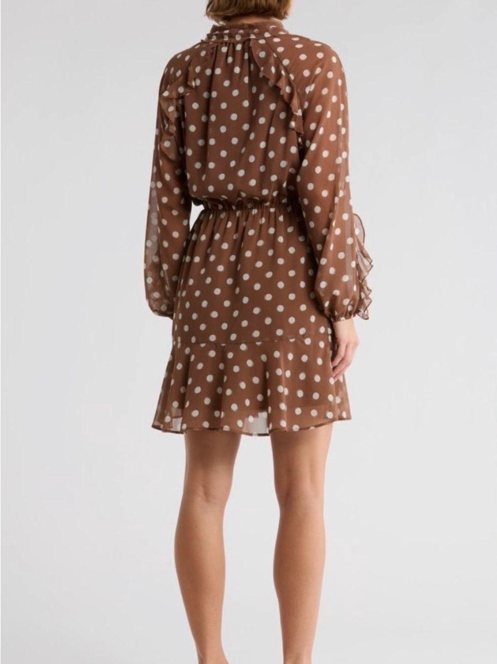 Hutch Chocolate Polka Dot Dress NWT , sz : large - Picture 2 of 11